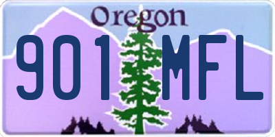 OR license plate 901MFL