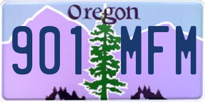 OR license plate 901MFM