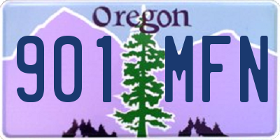 OR license plate 901MFN