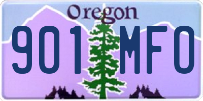 OR license plate 901MFO