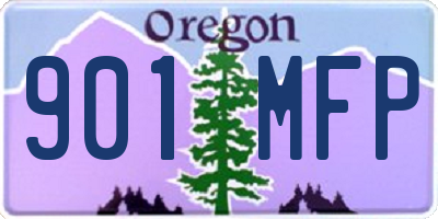 OR license plate 901MFP