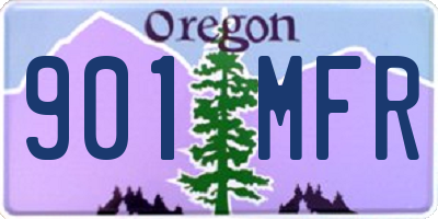 OR license plate 901MFR