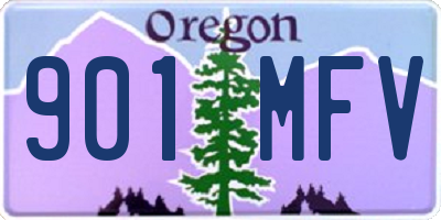 OR license plate 901MFV
