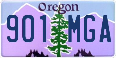 OR license plate 901MGA