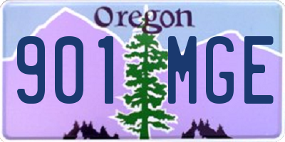 OR license plate 901MGE