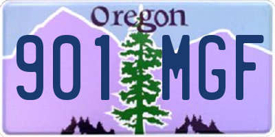 OR license plate 901MGF