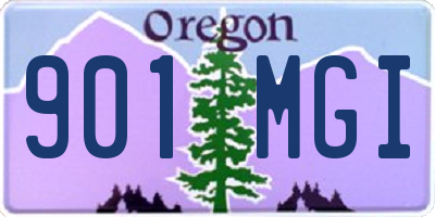 OR license plate 901MGI