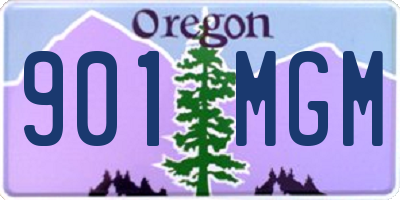 OR license plate 901MGM