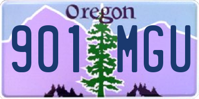 OR license plate 901MGU