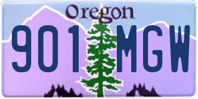 OR license plate 901MGW