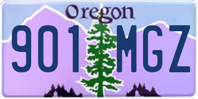 OR license plate 901MGZ