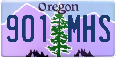 OR license plate 901MHS