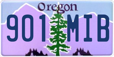 OR license plate 901MIB