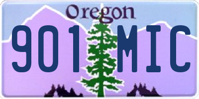 OR license plate 901MIC