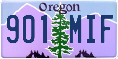 OR license plate 901MIF