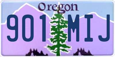 OR license plate 901MIJ