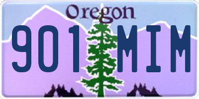OR license plate 901MIM