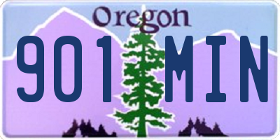 OR license plate 901MIN