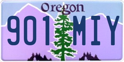 OR license plate 901MIY