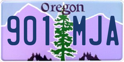 OR license plate 901MJA