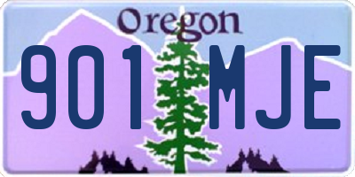 OR license plate 901MJE