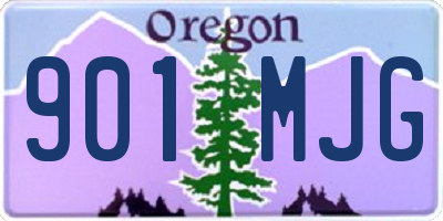 OR license plate 901MJG