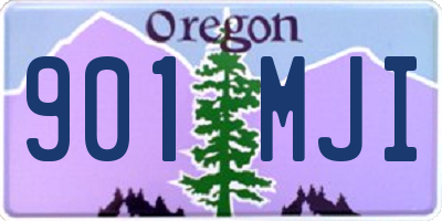 OR license plate 901MJI
