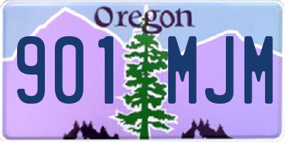 OR license plate 901MJM
