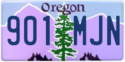 OR license plate 901MJN