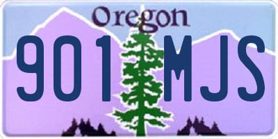 OR license plate 901MJS