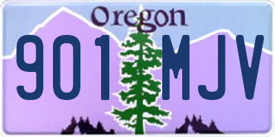 OR license plate 901MJV