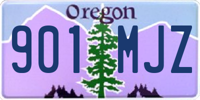OR license plate 901MJZ