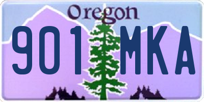 OR license plate 901MKA