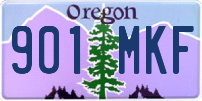 OR license plate 901MKF