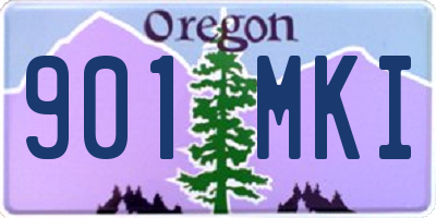 OR license plate 901MKI