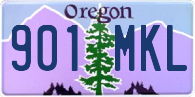 OR license plate 901MKL