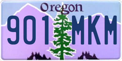 OR license plate 901MKM