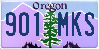 OR license plate 901MKS