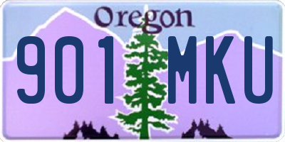 OR license plate 901MKU