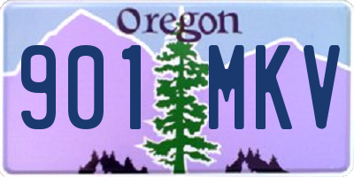 OR license plate 901MKV