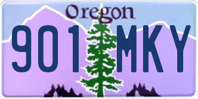 OR license plate 901MKY
