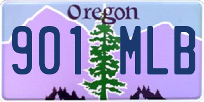 OR license plate 901MLB