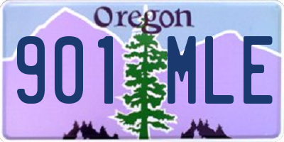 OR license plate 901MLE