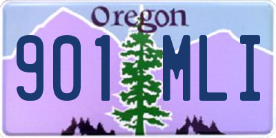 OR license plate 901MLI