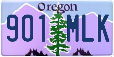 OR license plate 901MLK
