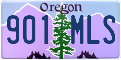 OR license plate 901MLS