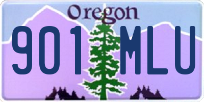 OR license plate 901MLU