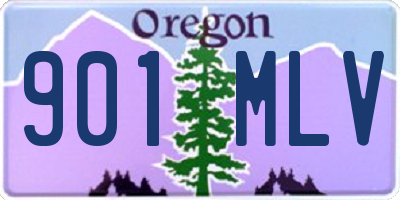 OR license plate 901MLV