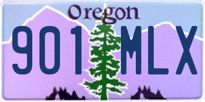 OR license plate 901MLX