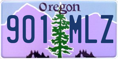 OR license plate 901MLZ